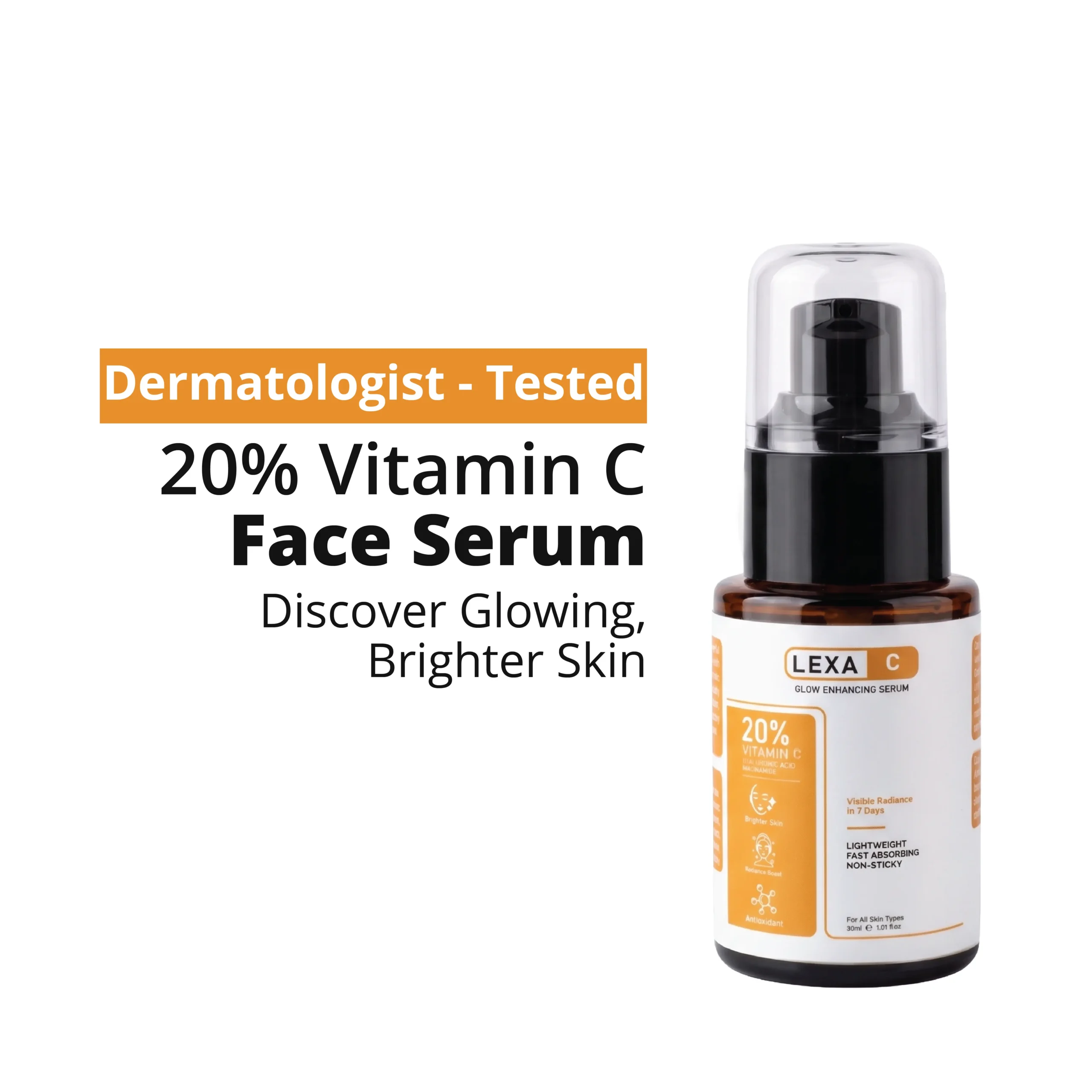 LEXA C 20% Vitamin C SERUM <br>Discover Glowing, Brighter Skin